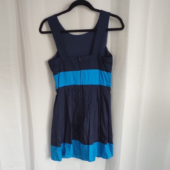 Blue Color Block Dress - Picture 2 of 5